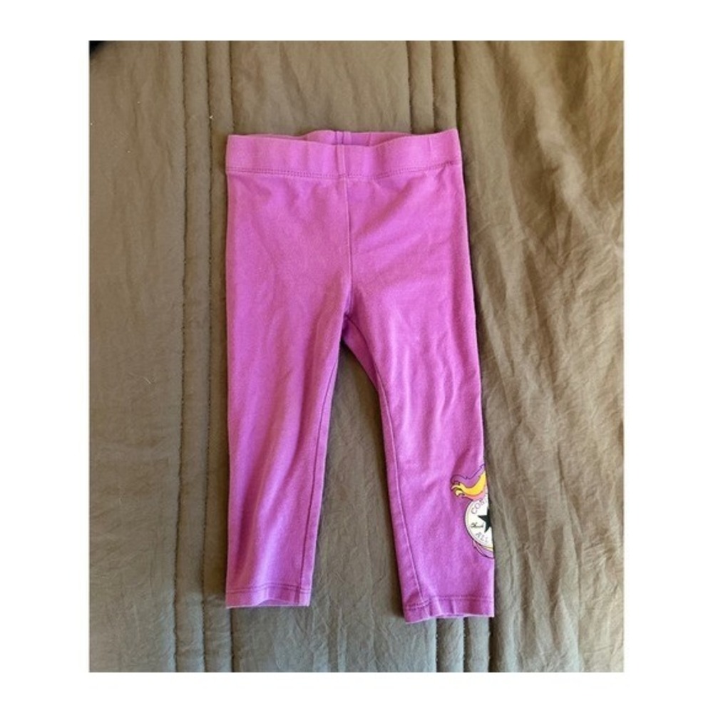 Converse Unicorn Toddler Girl Leggings Size 24M Purple